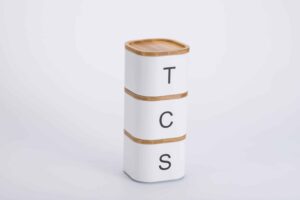 Stylish Set of 3 Square Stacking Canisters for Your Kitchen