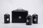4-Piece Bread Bin and Canister Set: Perfect Kitchen Storage