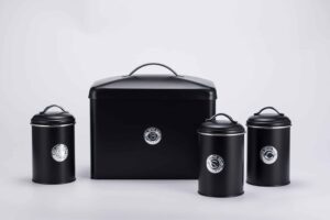 4-Piece Bread Bin and Canister Set: Perfect Kitchen Storage