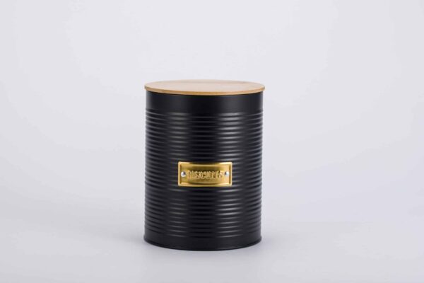 Stylish Biscuit Tin with Bamboo Lid: The Perfect Storage Solution