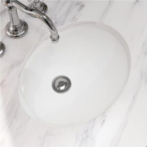 MEJE WHOLESALE 17"x14" Oval Shape Undermount Bathroom Sink