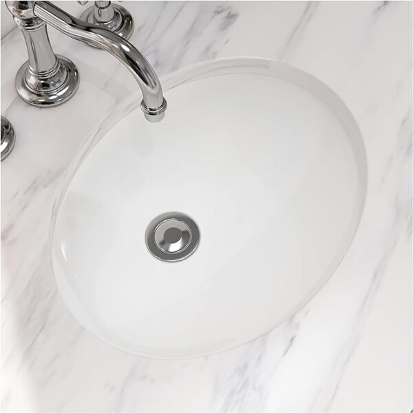 MEJE WHOLESALE 17"x14" Oval Shape Undermount Bathroom Sink