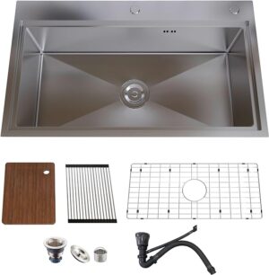 MEJE Wholesale 31.5 Inch Drop-in Stainless Steel Sink