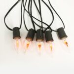 LED String Lights with Flame-Shaped C9 Bulbs for Outdoor and Indoor Use
