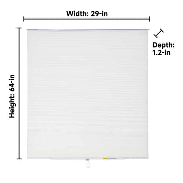 29x64-in Cellular Blind – Easy Trim & No-Tools Installation